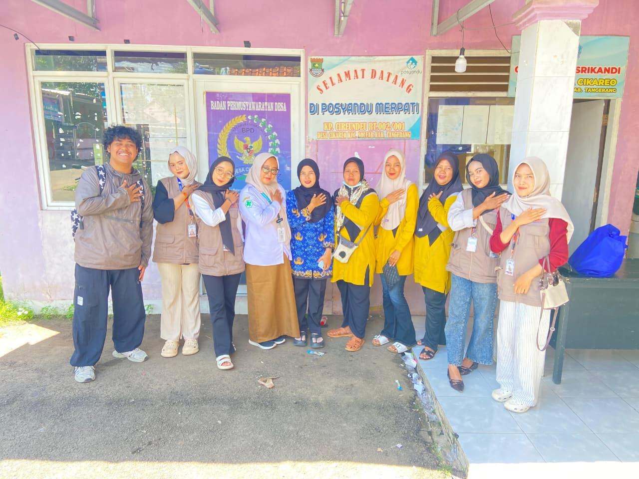 KKN Desa Cikareo turut berpartisipasi dalam kegiatan Posyandu serta penyuluhan kesehatan yang diselenggarakan di Desa Cikareo.