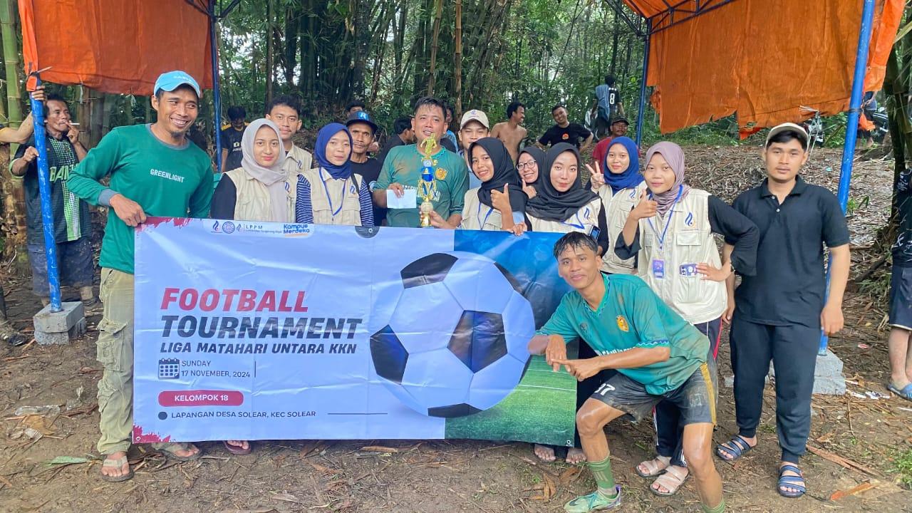Football tournament liga matahari kkn untara